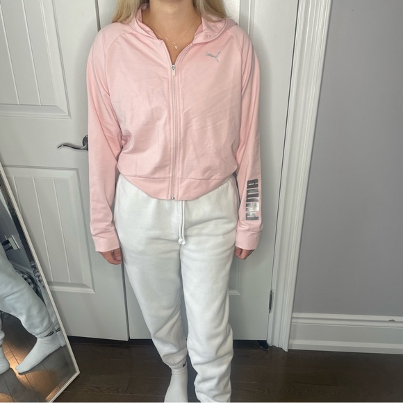 Cropped pink puma zip up - Picture 5 of 5